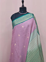 Onion Pink Kanchi Semi Silk Saree 1