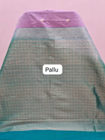 Onion Pink Kanchi Semi Silk Saree pallu