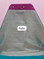 Wine Shaded Kanchi Semi Silk Saree pallu