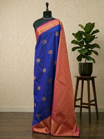 Royal Blue Kanchi Semi Silk Saree 