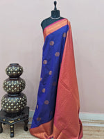 Royal Blue Kanchi Semi Silk Saree 