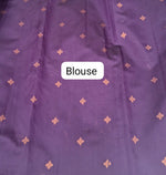 Blue Kanchi Semi Silk Saree blouse