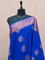 Royal Blue Kanchi Semi Silk Saree 1