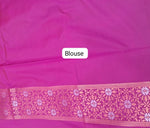 Peacock Green Kanchi Semi Silk Saree Blouse