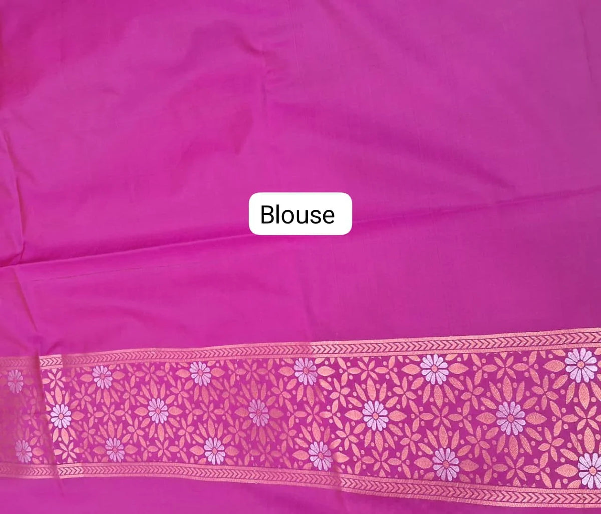 Peacock Green Kanchi Semi Silk Saree Blouse