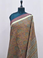 Copper Brown Malai Cotton Saree 1