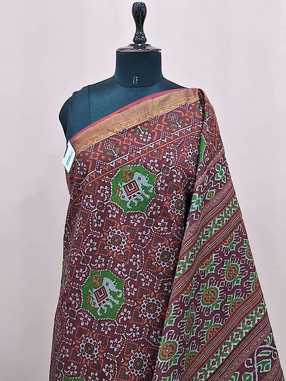 Rust Brown Malai Cotton Saree 1