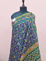 Purple Malai Cotton Saree 1