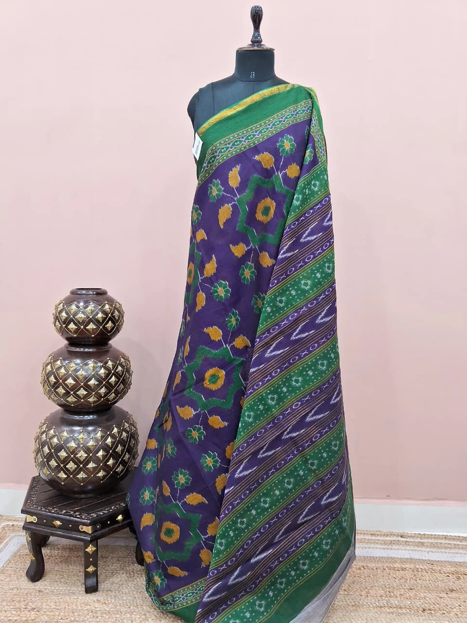 Violet Malai Cotton Saree 