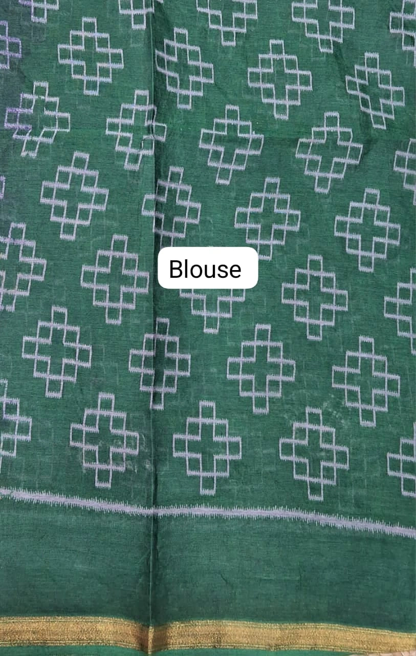 Violet Malai Cotton Saree blouse