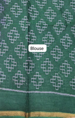 Violet Malai Cotton Saree blouse