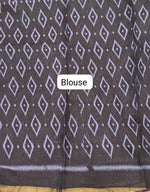 Deep Forest Green Malai Cotton Saree blouse