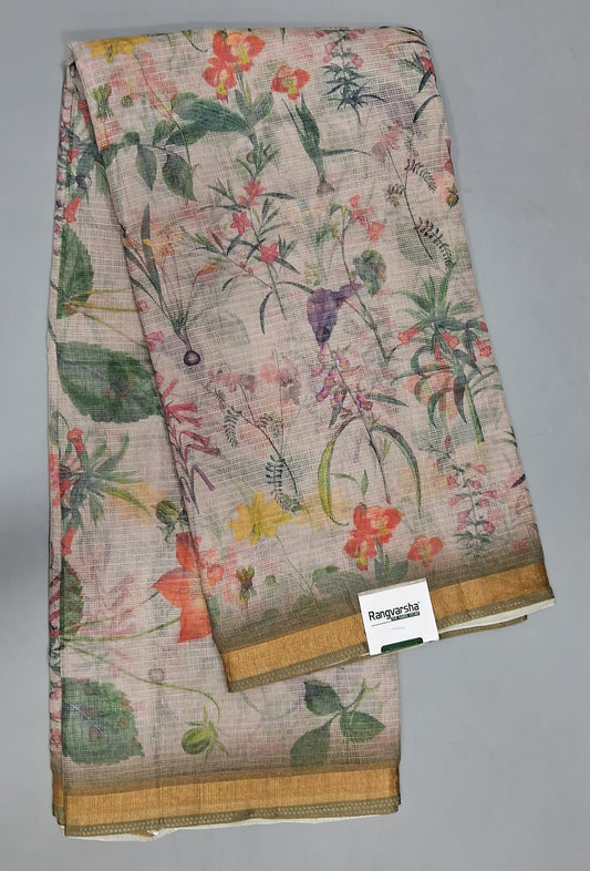 Cream Kota Saree