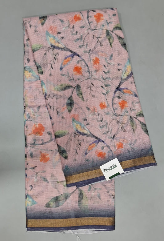 Blush Pink Kota Saree