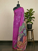 Pink Cotton Kota Saree 