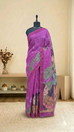 Pink Cotton Kota Saree 
