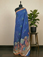 Royal Pure blue Cotton Kota Saree