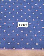 Royal Pure blue Cotton Kota Saree Blouse