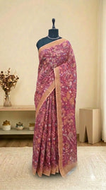 Rani Pink Cotton Kota Saree 