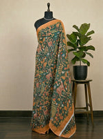 Green Cotton Kota Saree