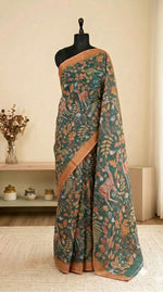 Green Cotton Kota Saree