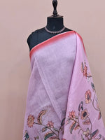 Baby Pink Cotton Kota Saree 1