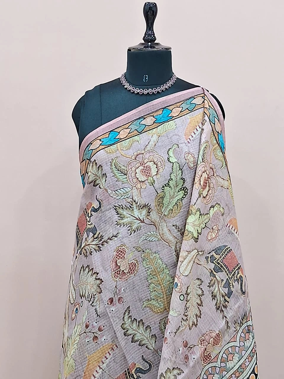 Light Brown Cotton Kota Saree 1
