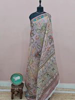 Light Brown Cotton Kota Saree