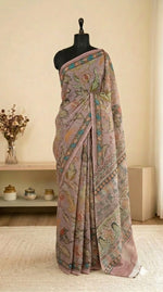 Light Brown Cotton Kota Saree