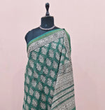 Green Cotton Kota Saree 1