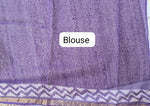 Purple Cotton Kota Saree Blouse