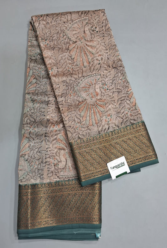Beige Chandheri Saree