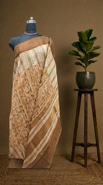 Light brown Chanderi Saree