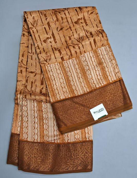 Light brown Chandheri Saree