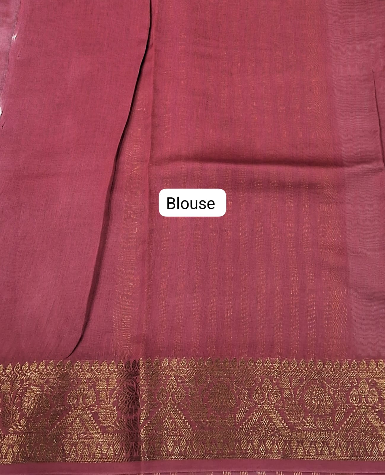 Light grey Chandheri Saree Blouse
