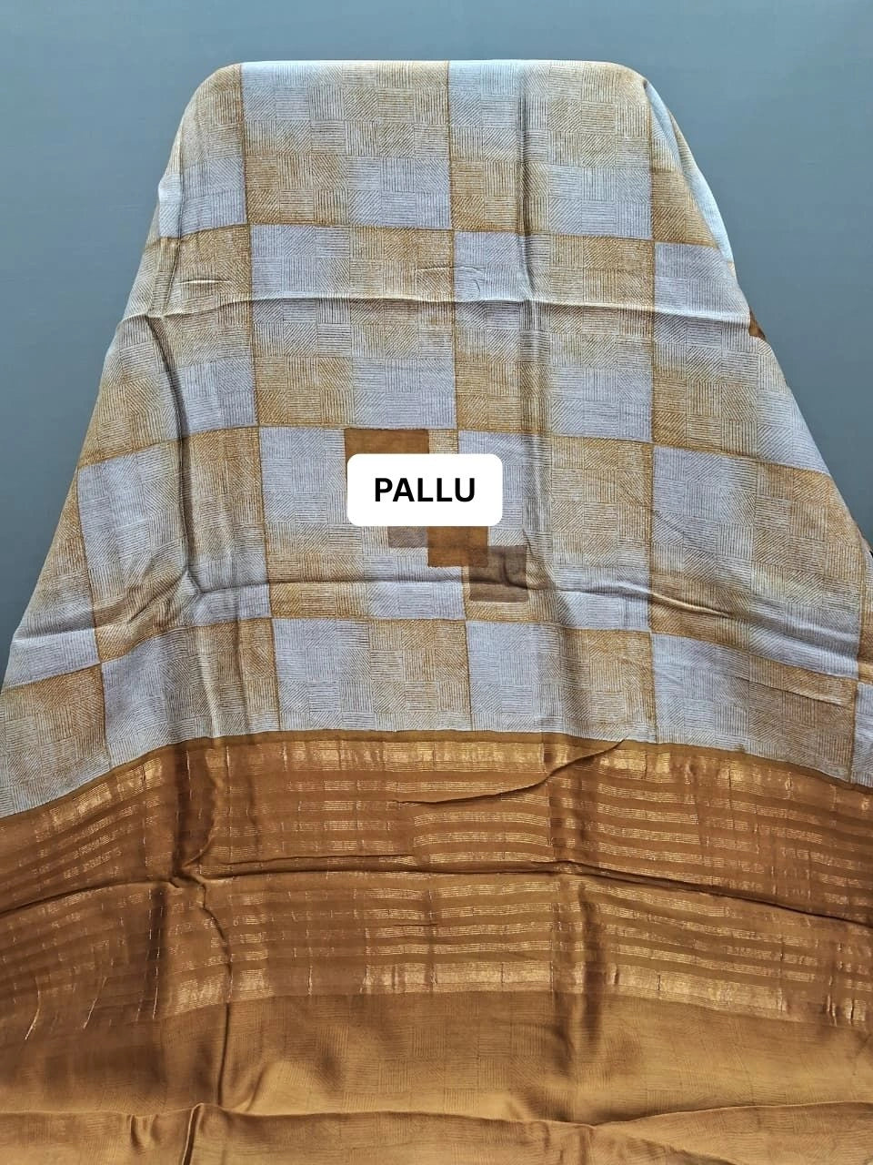  White Chanderi Saree pallu