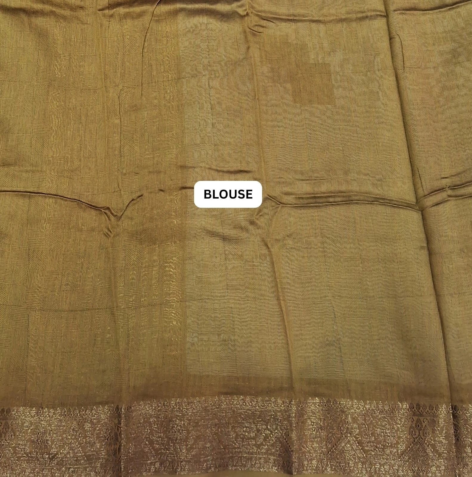  White Chanderi Saree blouse