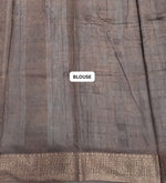 Beige Chanderi Zari Glow Saree blouse