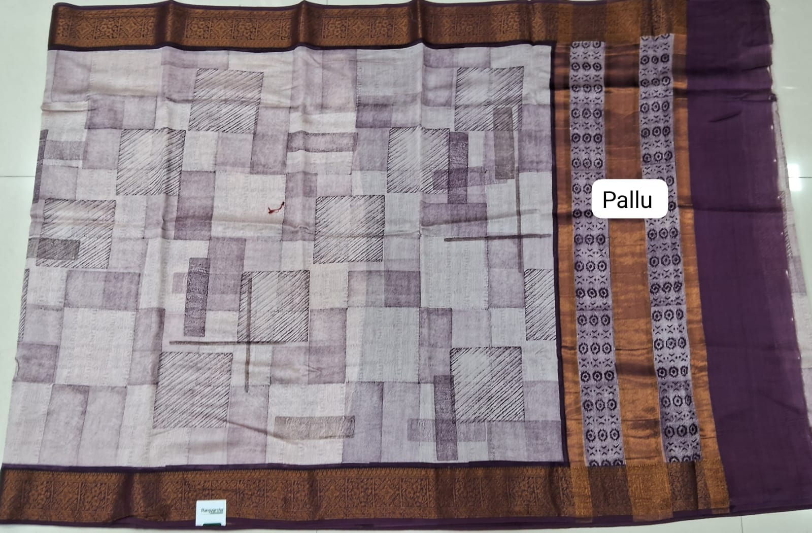 White Chandheri Saree Pallu