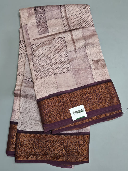 White Chandheri Saree