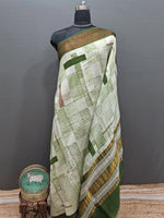 Soft White Chanderi Saree 