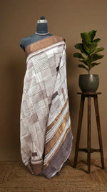 Opulent White Chanderi Saree