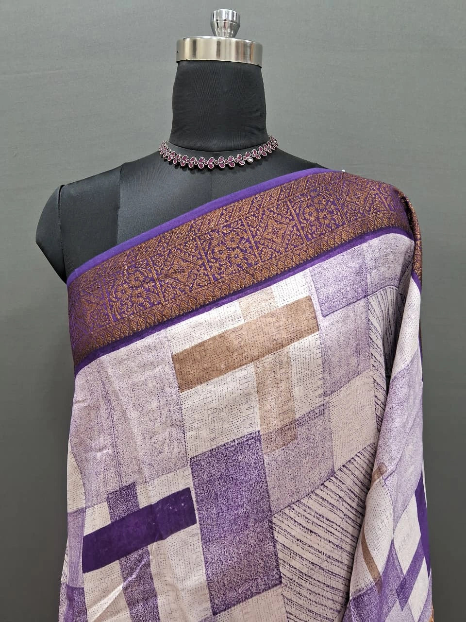 Elegant White Chanderi Saree