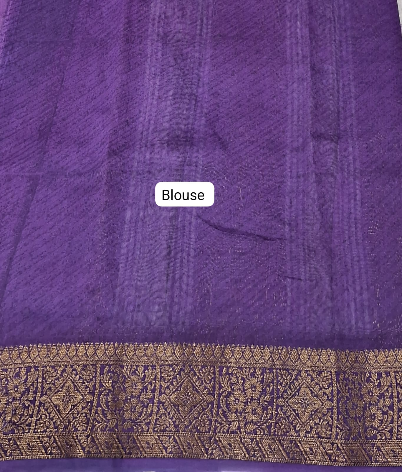 White Chanderi Saree with Festive Grace Blouse