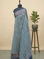 Deep Blue Chanderi Saree