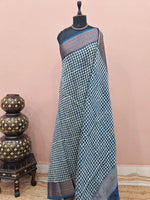 Deep Blue Chanderi Saree