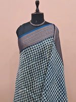 Deep Blue Chanderi Saree 1