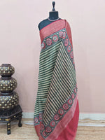Green Chanderi Saree