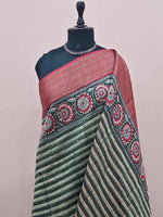 Green Chanderi Saree 1