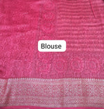 Green Chanderi Saree Blouse